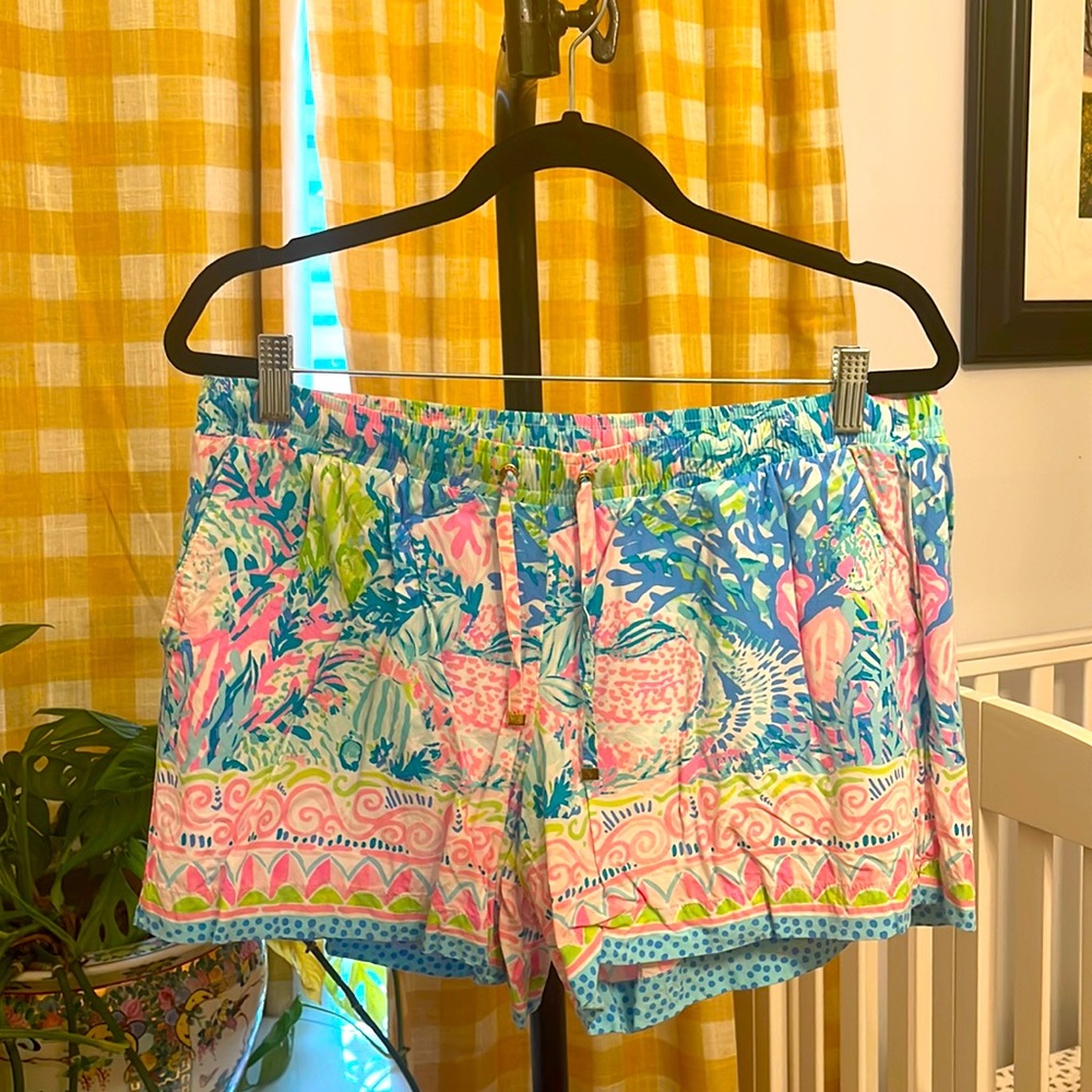 Lilly Pulitzer Short Size Large L Drawstring Women